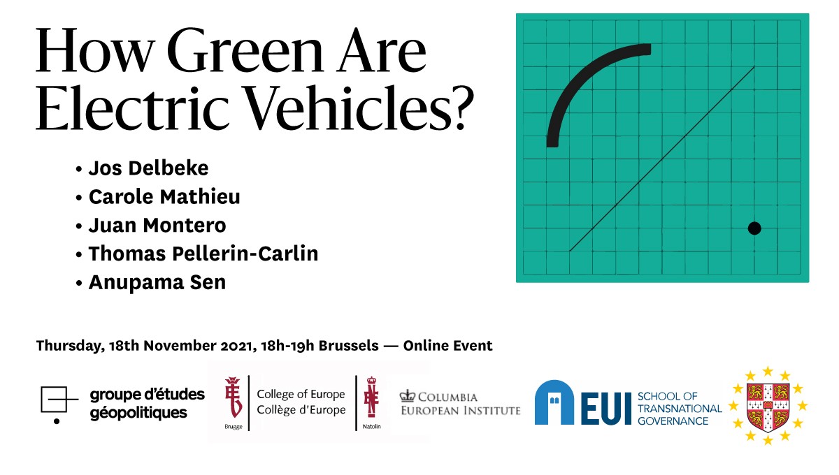 GEG Seminar How Green Are Electric Vehicles? European Institute